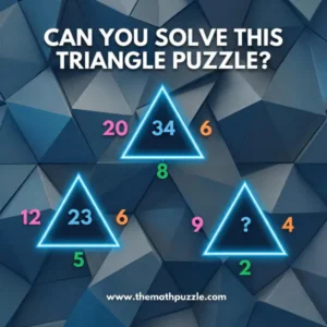 Triangle Math Puzzle: Can you solve this in 15 seconds?