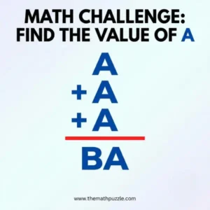 Find the value of A