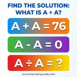 Logical Reasoning: Can you find the value of A within 11 seconds?
