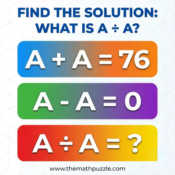 Logical Reasoning: Can you find the value of A within 11 seconds?
