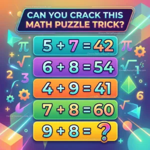 Can You Crack The Math Puzzle Trick?