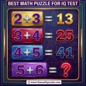 Best Math Puzzle For IQ Test