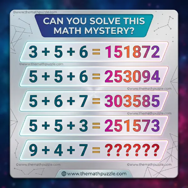 Can You Solve This Math Mystery? Can You Solve This Math Mystery?
